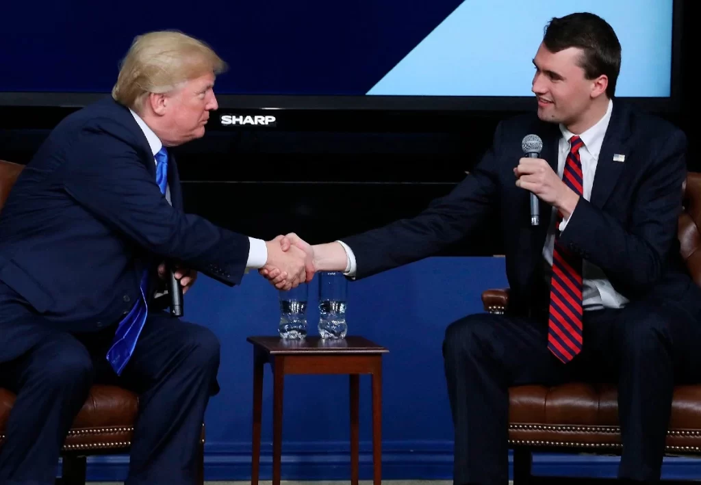 Donald Trump y Charlie Kirk.Foto: AFP.